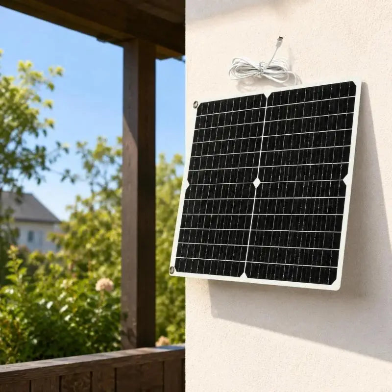 12V Monocrystalline Charging Module with 21.5% Conversion Efficiency, Direct Sunlight Output, and Type-C Cable for Low-Watt K1KF Quake