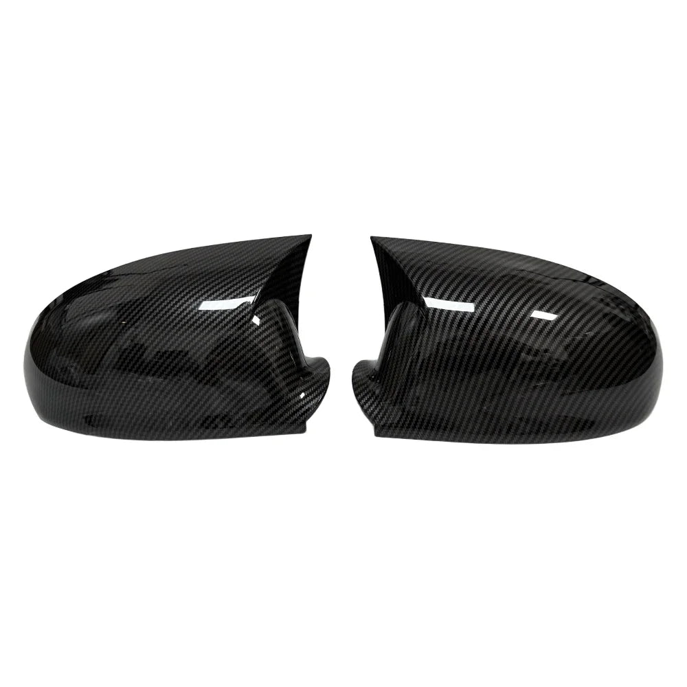For VW Volkswagen Golf MK5 GTI R 2003-2009 Car Rearview Side Mirror Cover Sticker Wing Cap Exterior Door Case Trim Carbon Fiber Quake Carbon