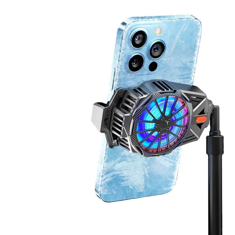 Cell Phone Cooler Portable Mobile Phone Radiator Phone Cooling Fan Dissipate Heat Cooling Phone Temperature For Gaming Quake