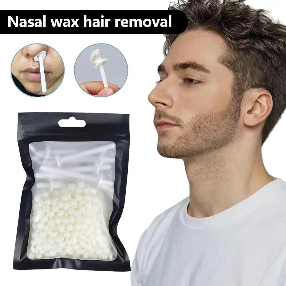 Portable Nose Wax Kit Painless Ear Nose Hair Removal Wax Kit Sticks Nail Wax Cleaning Nose Beauty 25g/50g For Men And Women Quake