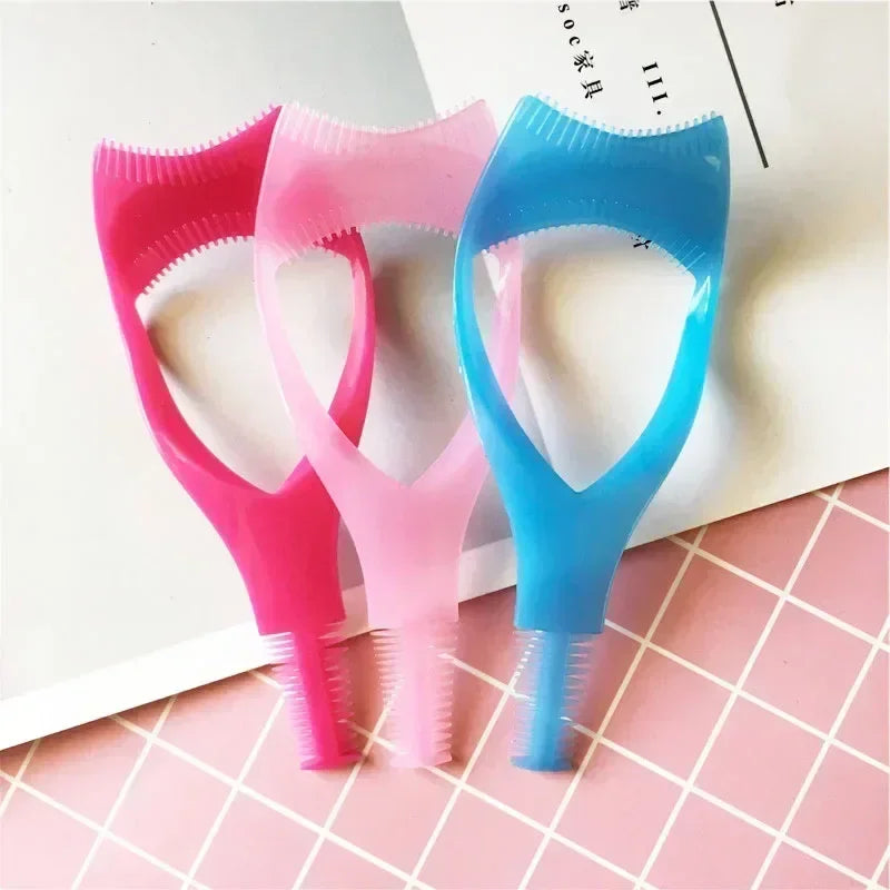 New Plastic Portable Mascara Shield Applicator Eyelash Guide Aids Eye Lash Comb Eyelash Curler Women Girls Eyes Makeup Tools Quake
