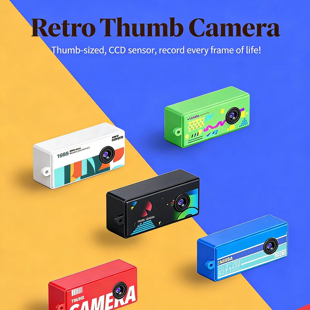 1080P Magecam Digital Camera 0.96 Inch Keychain Camera Retro Support Memory Card Very Small Camcorder Video Recorder with Flash Quake