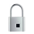 Smart Fingerprint Padlock Waterproof Fingerprint Keyless Door Lock Type C Rechargeable Security Padlock for House Quake Sliver Other