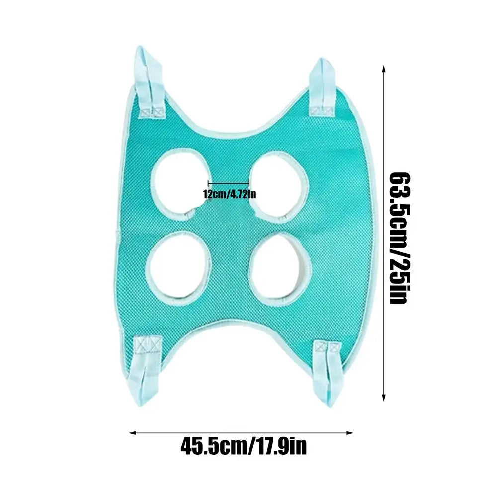 Dog Hammock Grooming Mesh Escape Proof Non Slip Restraint Harness for Bathing Ear Teeth Cleaning Home Pet Store Cattery Kennel Quake 45.5cm