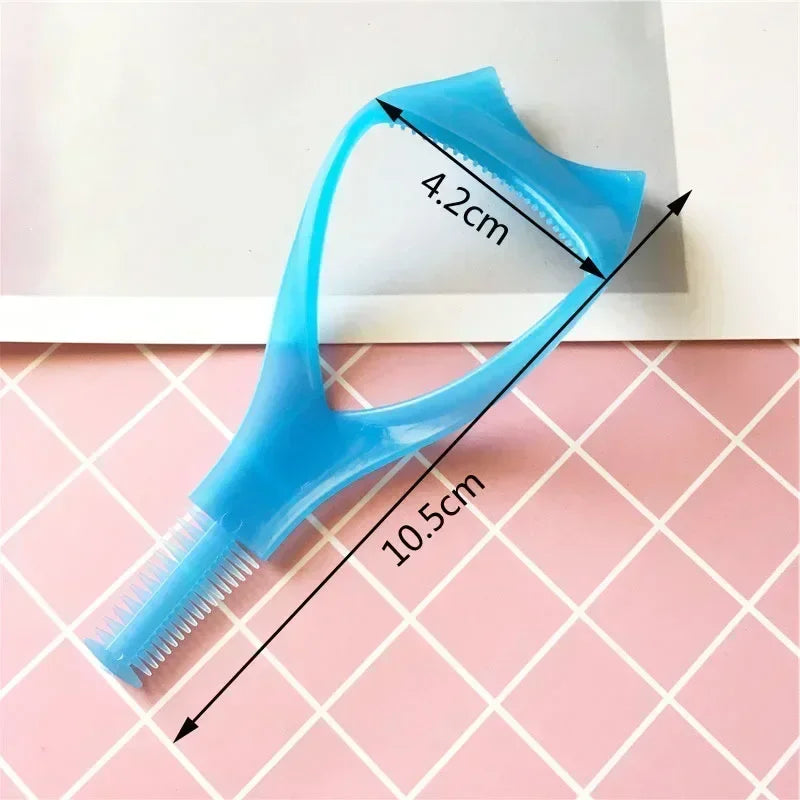 New Plastic Portable Mascara Shield Applicator Eyelash Guide Aids Eye Lash Comb Eyelash Curler Women Girls Eyes Makeup Tools Quake