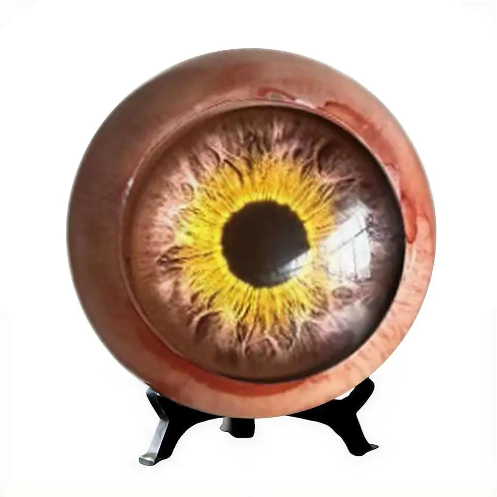 Realistic Monster Eye Ornament 6x6cm Resin Eyeball Decoration Horror Unique Home Decor Spooky DIY Craft Collectible Gift Quake 1 Yellow