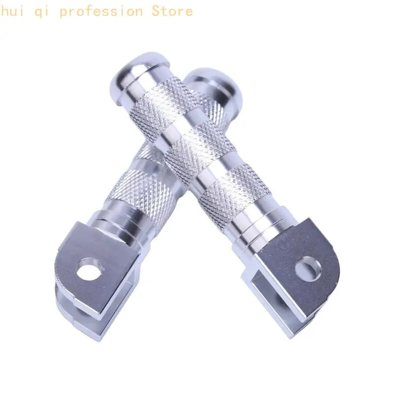 Forked Mount Motorcycle Foot Peg Assembly with Knurled Grip Texture, Machined Aluminum Build for Service Projects H8WE Quake
