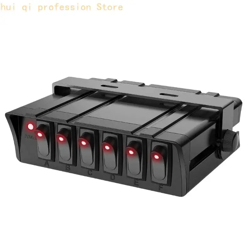 Illuminated Marine Dashboard Panel Circuit Board for Boat Motorhome Console Use H8WE Quake 6 red lights CN