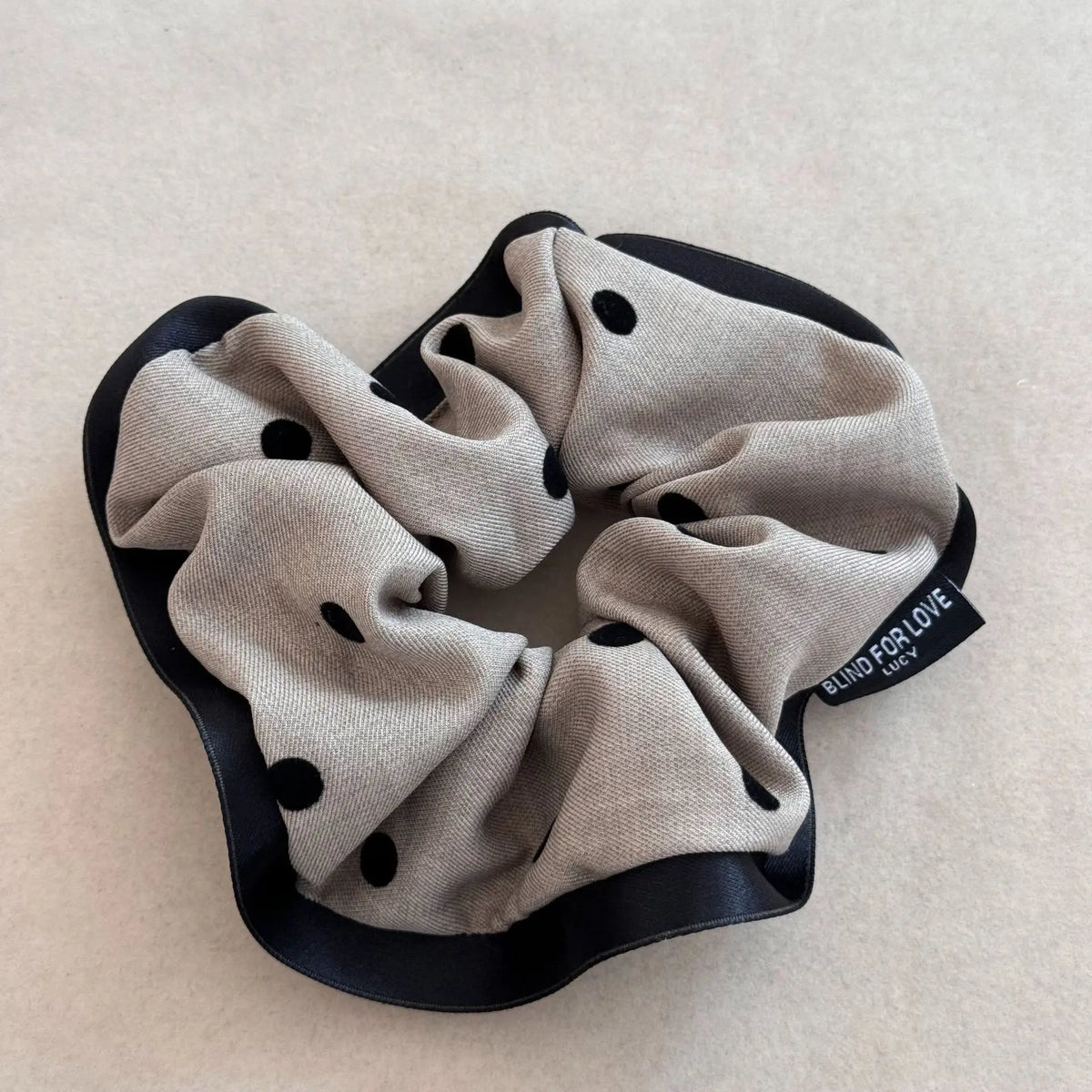 Women Scrunchies Polka Dot Elegant Ruffle Hair Ties Girls Ponytail Holder Elastic Rubber Bands Hair Style Accessories Headwear Quake khaki bd