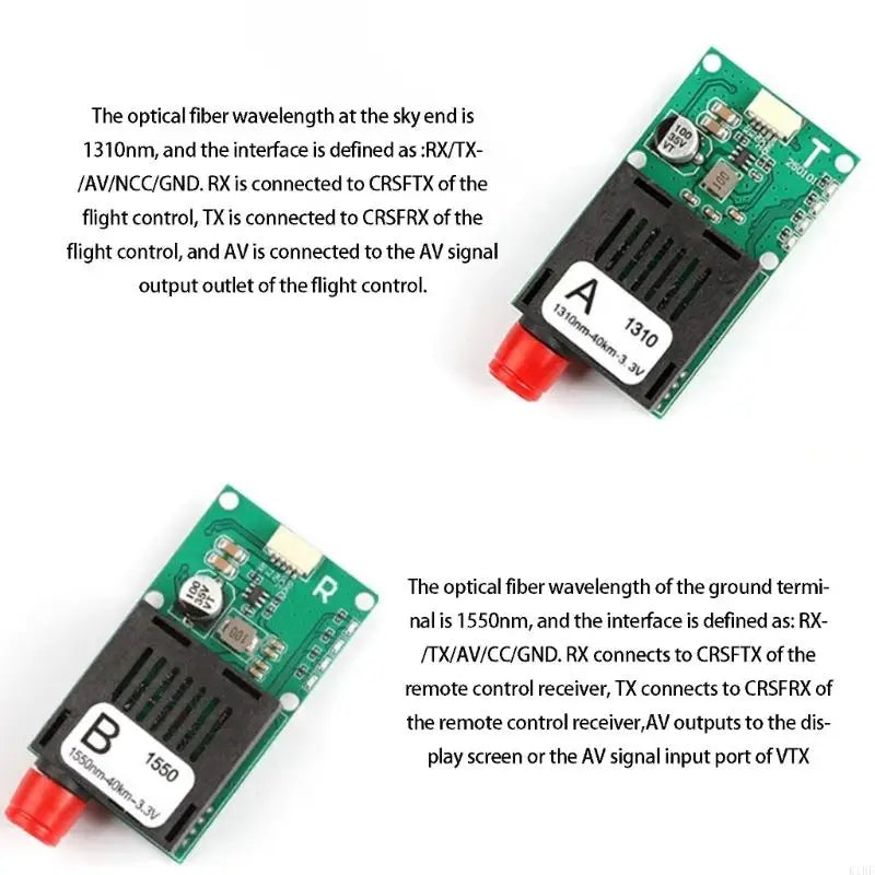 Fiber Optics Transmitter Receiver For Drones Video And Control K1KF Quake