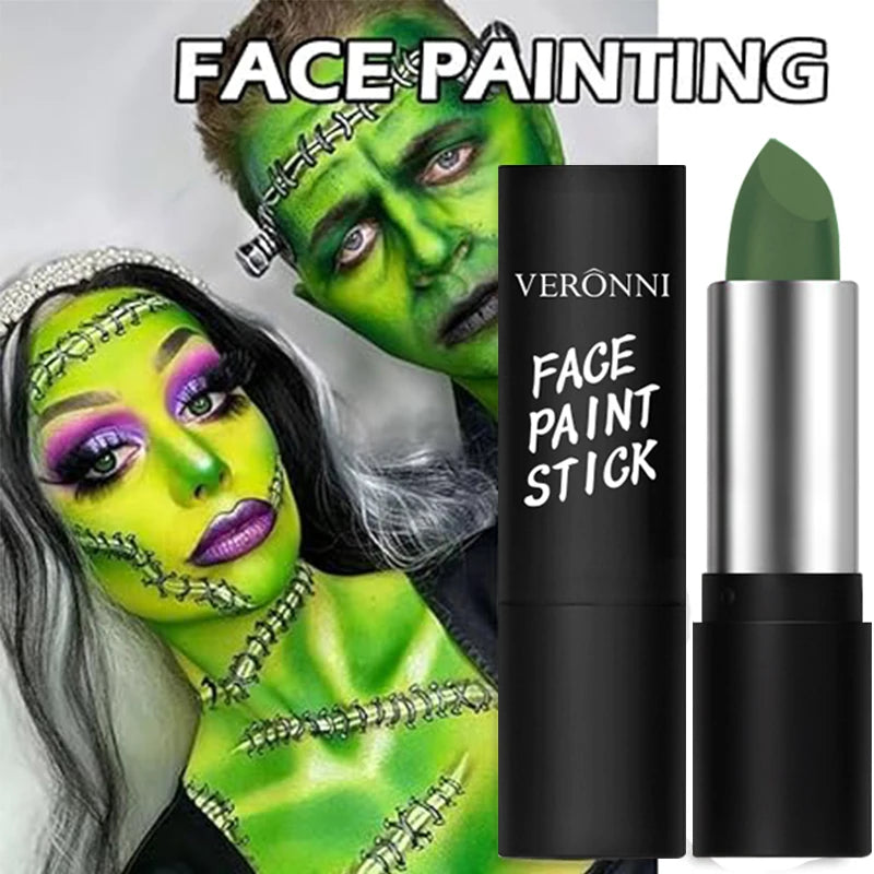 6 Colors Face Body Paint Stick Cream Eyeblack Tube Body Painting Blendable Sticks For Halloween Cosplay Joker Face Paint Makeup Quake