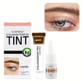 Eyebrow Dye Kit, Waterproof and Sweat-proof Eyebrow Dye, Comes with a Brush, Long-lasting Eyebrow Shaping and Enhancement Effect Quake Coffee
