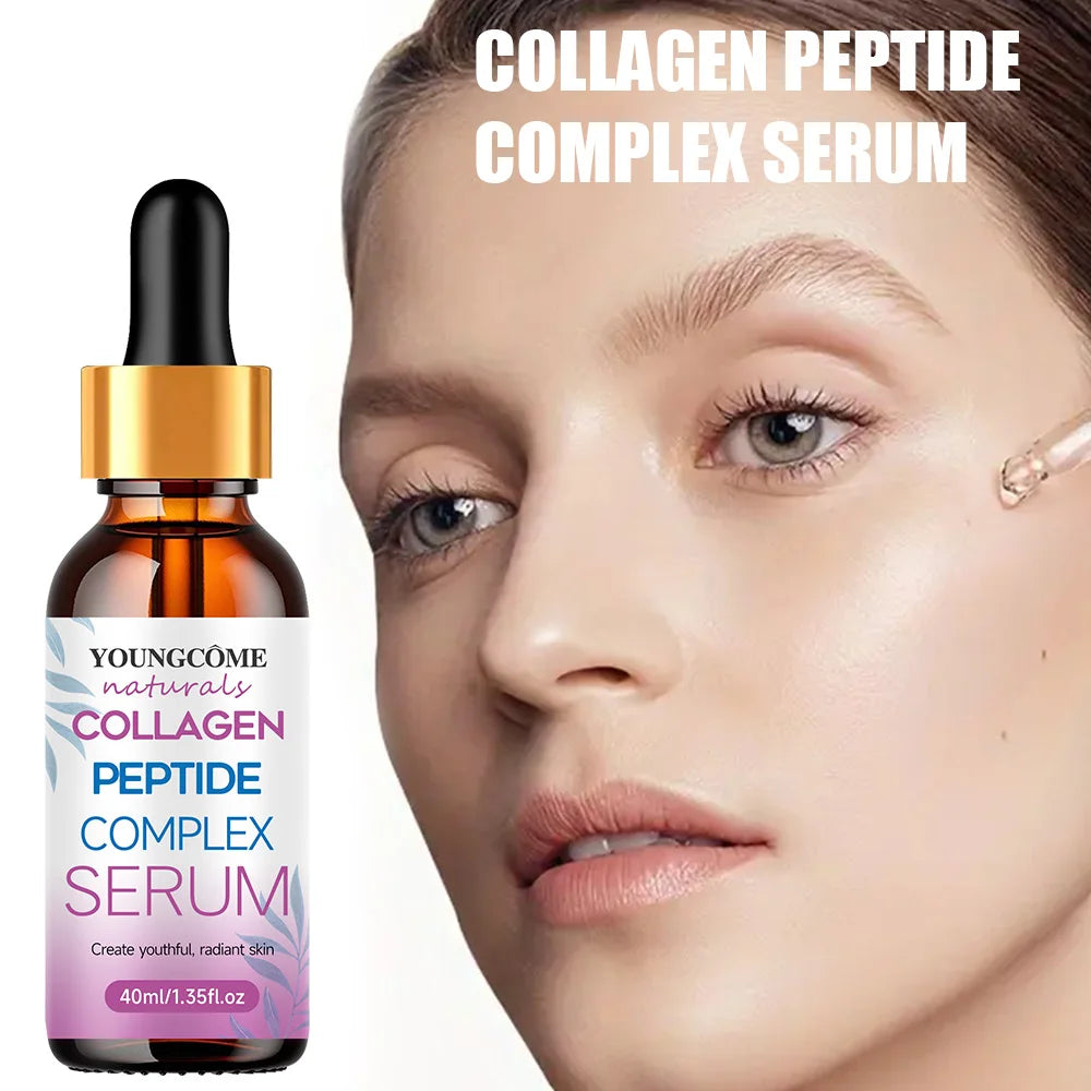 Collagen Wrinkle Remover Face Serum Lifting Firming Fade Fine Lines Anti-aging Essence Whitening Brighten Nourish Skin Care Quake