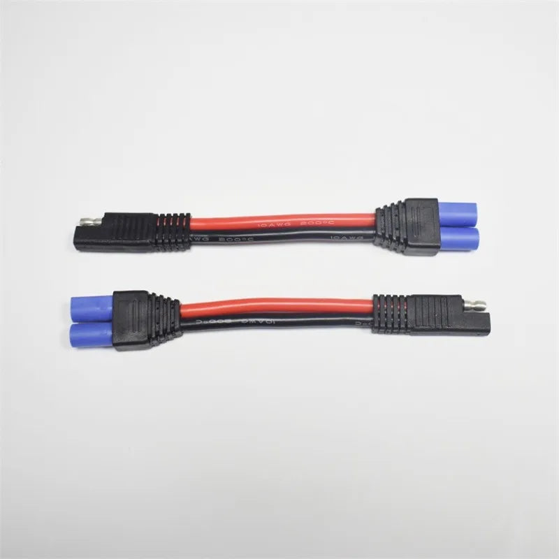 SAE To EC5 Male Female Plug Adapter Cable 12AWG Heavy‑Duty Automotive Power Cord For Solar Battery Car Jump Starter DIY Wiring Quake