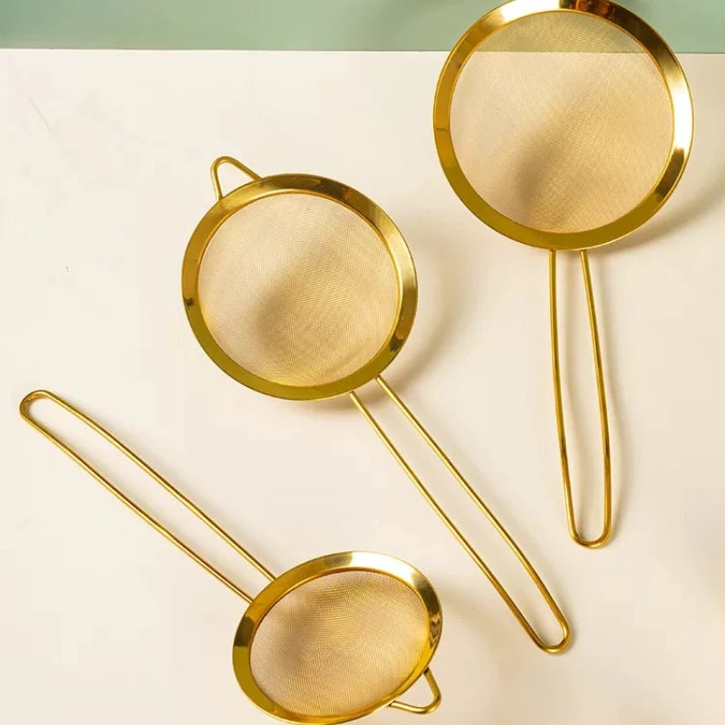 Soybean Milk Filter Screen Superfine Colander Stainless Steel Flour Screen Egg White Separator Quake