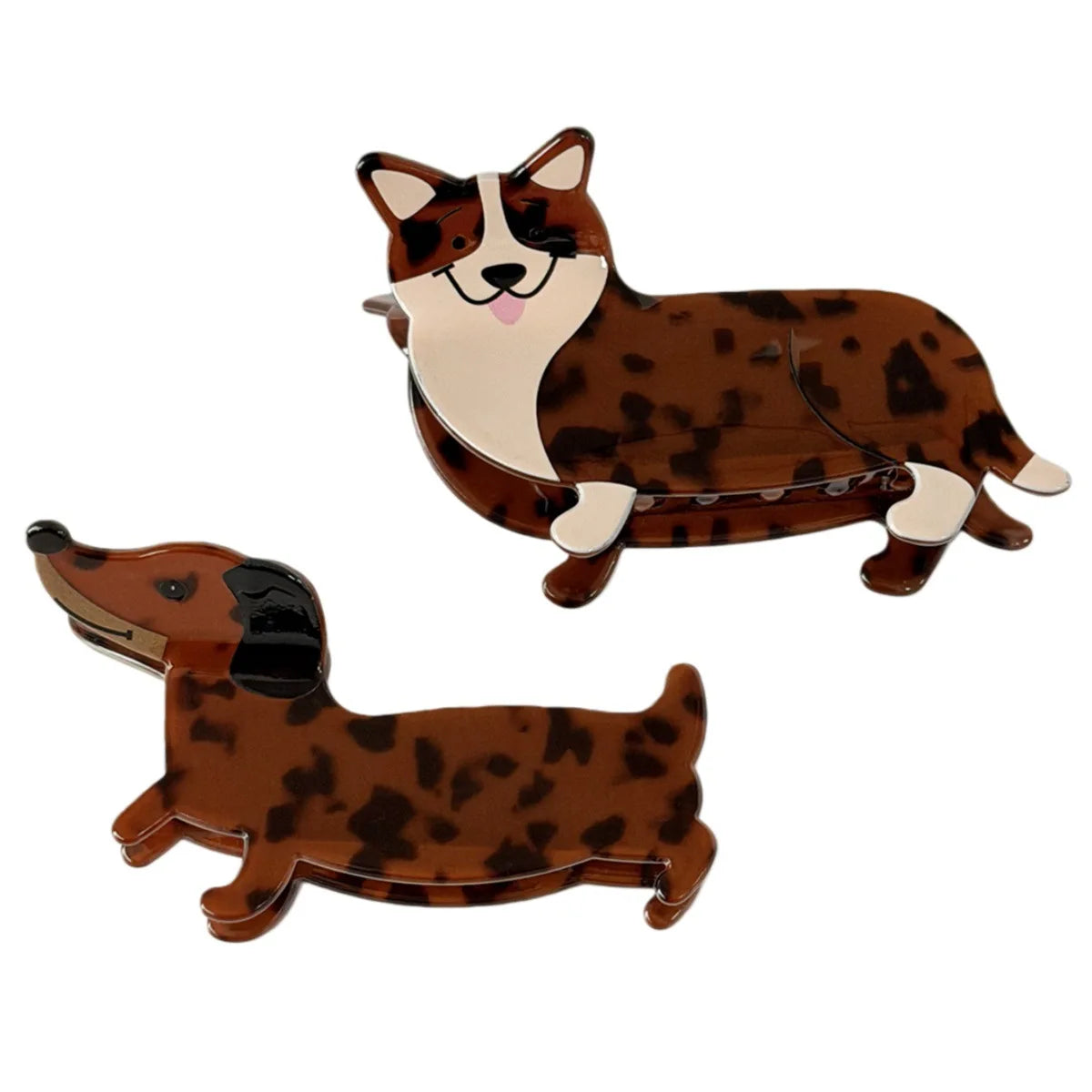 Playful Puppy Hair Claw Cute Animal Ponytail Clip Dachshund Corgi Bac Head Updo Shark Clip Women Girls Hair Styling Accessories Quake