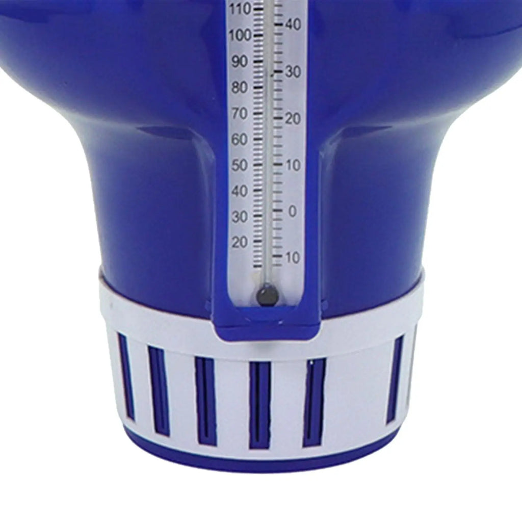 Pool Chlorine Floater Swimming Pool Floating Supplies Pool Clarifiers with Thermometer for Chlorine Hot Spring Pools Quake