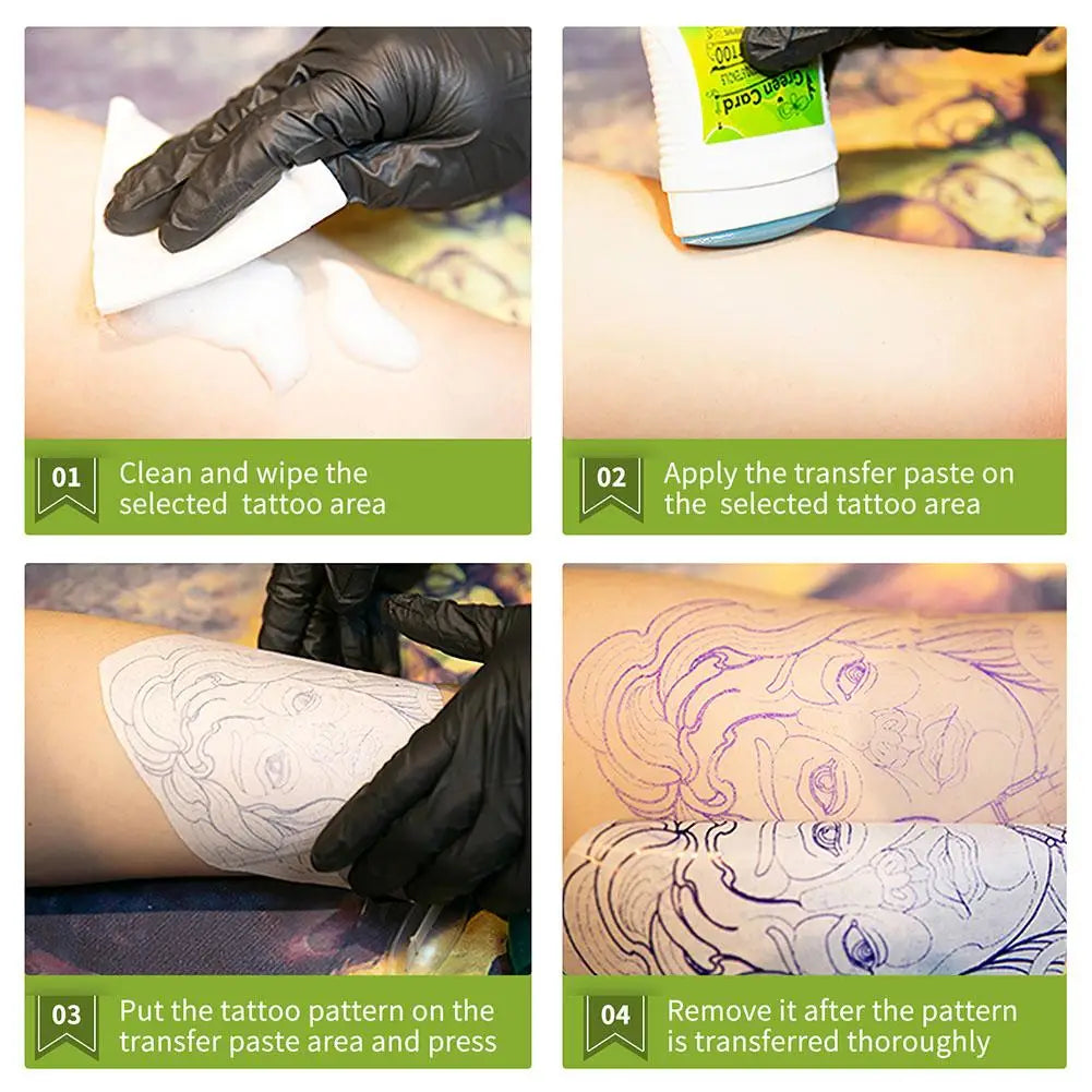 Tattoo Transfer Gel Tattoo Professional Stencil Gel Stick Transfer Cream, Skin Safe Long-Lasting Tattoo Supplies Body Art Makeup Quake