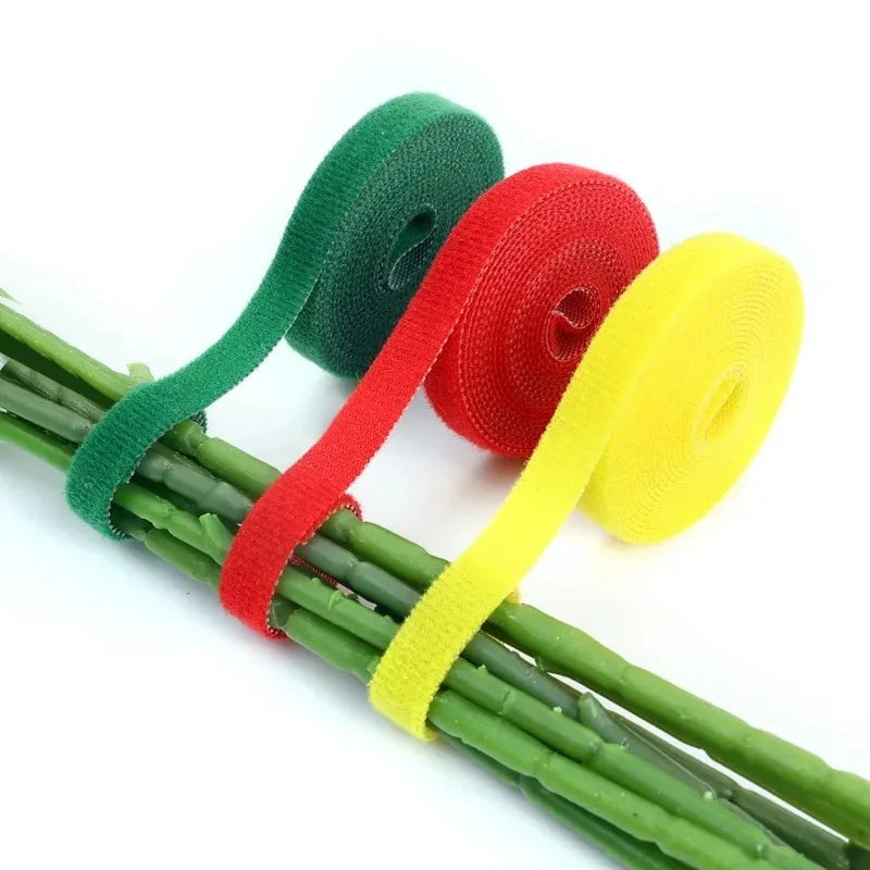 Self Adhesive Nylon Plant Support Tape Plant Fixing Cable Tie Reusable Plants Hook Loop Garden Supplies Home Cable Winder Ties Quake