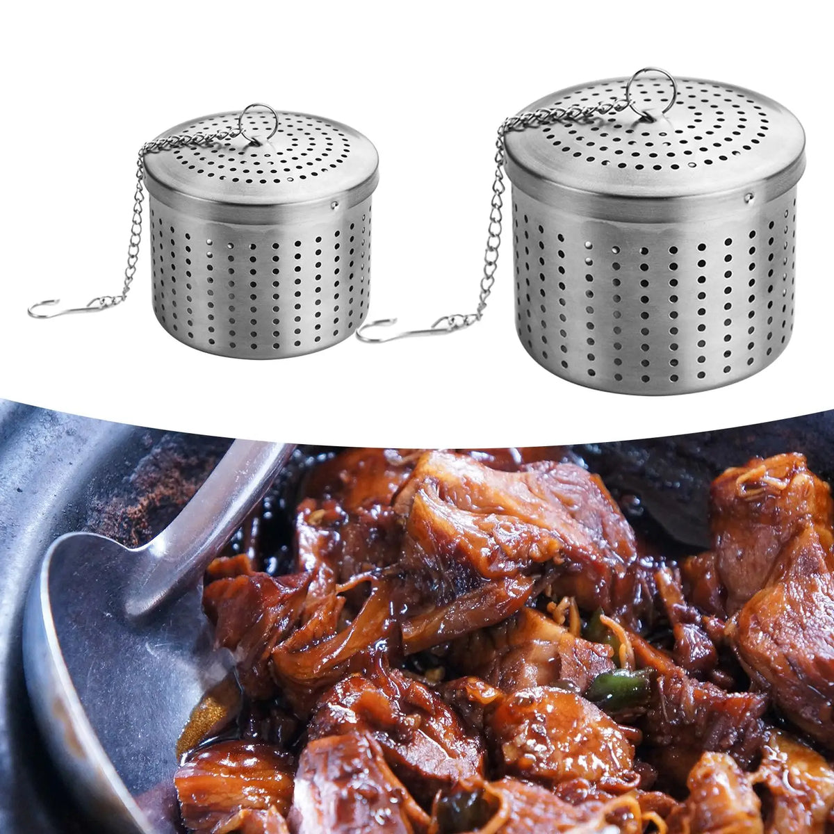 Spice Seasoning Strainer Mesh Tea Ball Infuser Tea Ball Strainer for Home Quake