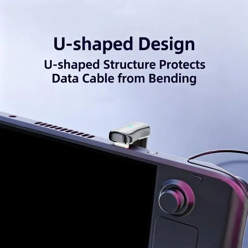 USB C Male Coupler, U Shaped Side Port Link with Black Housing and Silver Metal Trim for Close Body Cable and C K1KF Quake