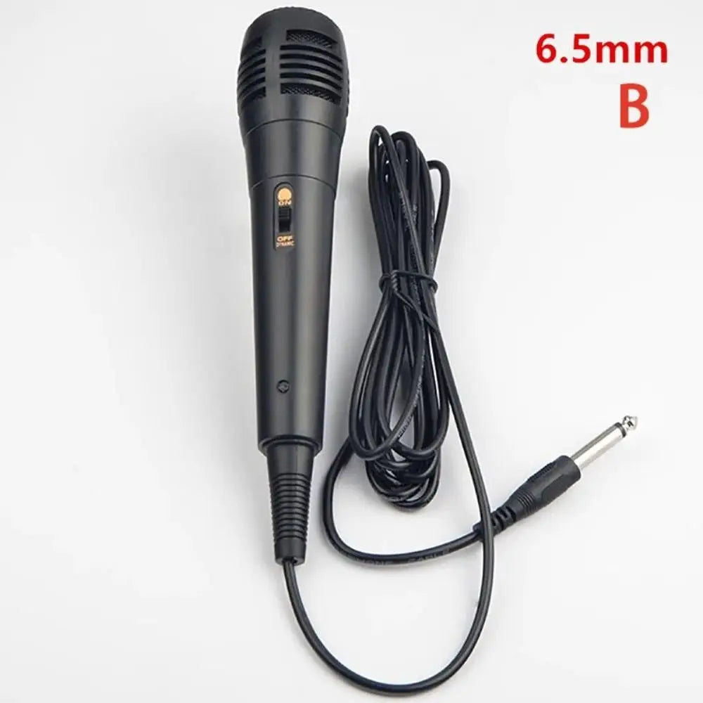 New Professional Dynamic Microphone Integrated Wired Vocal Mic Black Portable Karaoke Recording Quake B