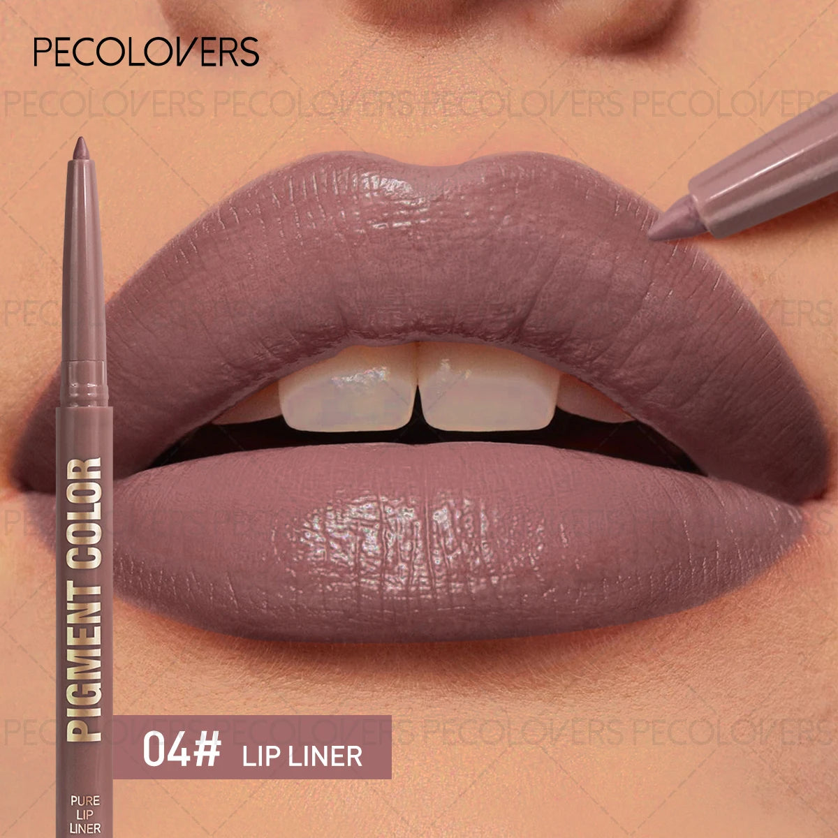 1 Pcs Matte Lip Liner Pen, Used As Lip Liner and Lipstick, Oblique Mouth Design Suitable for All Lip Types, Perfect Gifts Quake 04