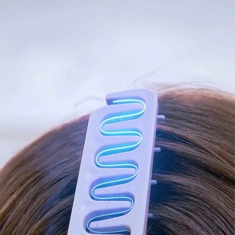 Wide Tooth Fluffy Hair Comb Textured Styling Comb Hair Roots Volumizing Hairbrush Korean Seam Covering Hair Styling Comb for Men Quake