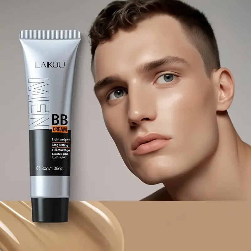 Men's BB Cream-Full Coverage Long-Lasting Waterproof Men's Concealer Natural Color Suitable for Gifts for Men's Christmas Gifts Quake