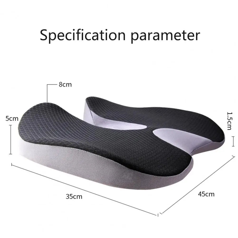 Sciatica Relief Cushion Ergonomic Car Seat Cushion for Pressure Relief Posture Improvement Soft for Comfortable for Students Quake