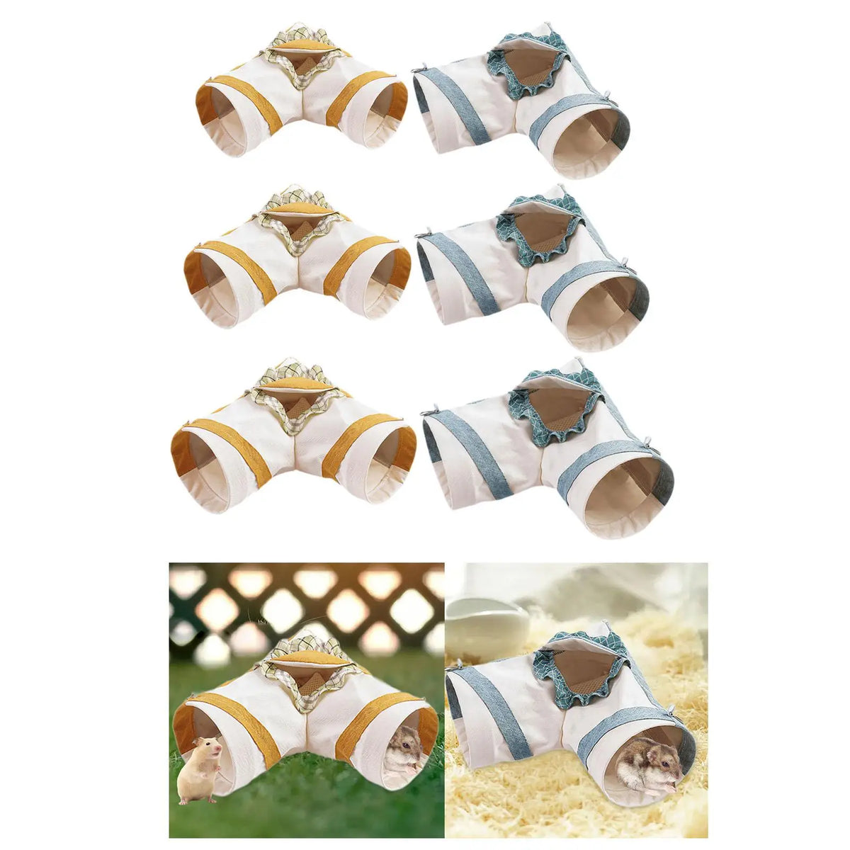 Hamster Hideout Cage Accessories Portable Amusement Warm Guinea Pig Tunnel Toy for Squirrel Small Pets Rat Hedgehog Chinchilla Quake