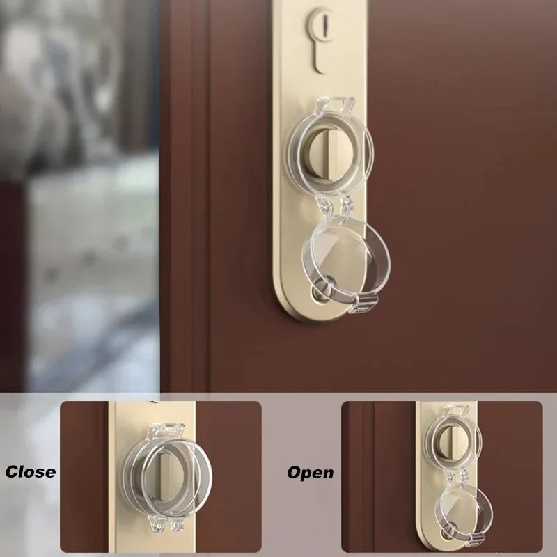vvocci 1/3/5Pcs Baby Safety Protection Door Lock Products Cover Home Bedroom Door Switch Anti-Locking Lid Kids Protective Quake