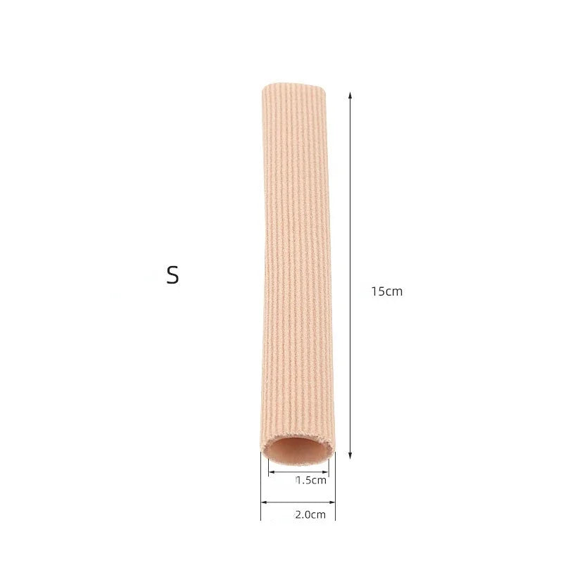 15cm Silicone Tube Toe Gel Protector Cover Finger&Toe's Fabric Gel Bandage Corns Blisters Calluse Pain Relief Soft Pads Insoles Quake S (1.5x15cm)