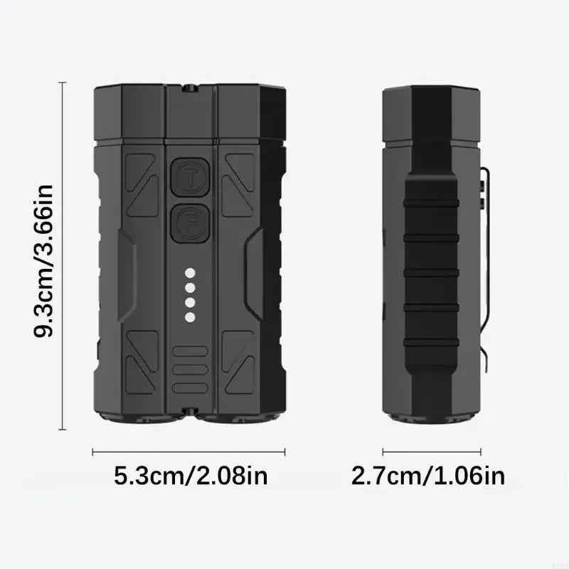 Rechargeable Zoomable Flashlight Double Mode Base 4 Brightness Level Waterproof For Outdoor Camping Emergency K1KF Quake
