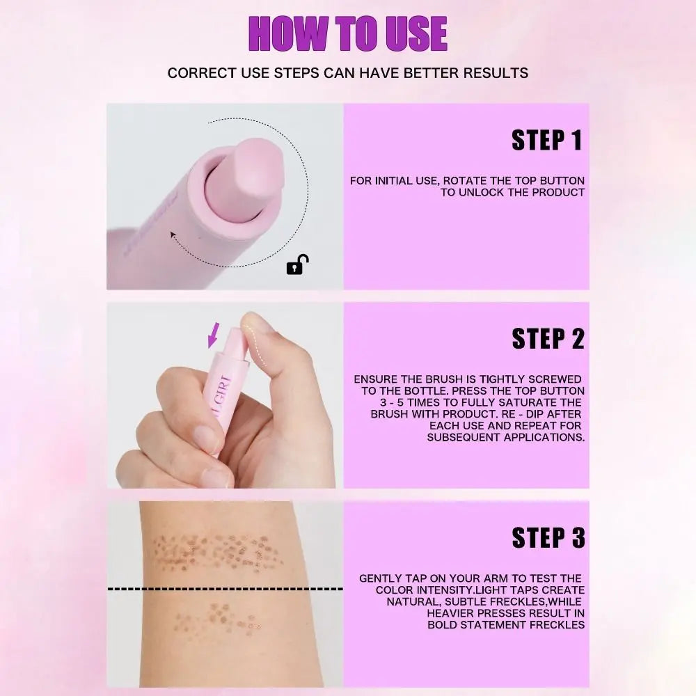 Tool Waterproof Fake Freckles Pen Quick-Drying Long Lasting Spot Pen Lifelike Freckle Pen Face Quake