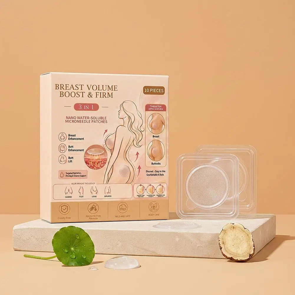 3 in 1 Nano Water Soluble Microneedle Body Care Patches Collagen Centella Targeted Hydration for Chest and Buttocks Quake