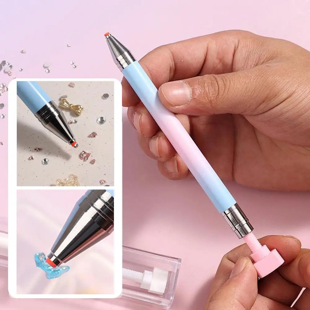 Nail Art Drill Pen For 5D Diamond Painting Nail Art Drill Pen Quickly Picks Up Beads Nail Art Craft Pen Refillable Design Gift S Quake
