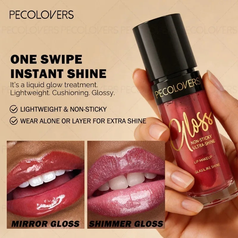 8PCS High Gloss Lip Oil, Colored Lipstick, Long-lasting Moisturizing Lip, Suitable for Dating Makeup and Lip Cosmetics Quake