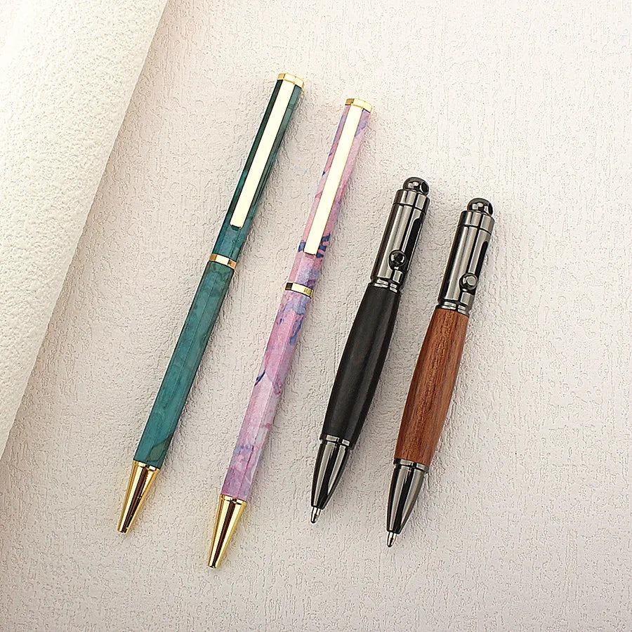 Premium Octagonal shape Metal Ballpoint Pen blue Ink Office Business Writing Ballpoint Pen School Student Stationery Gifts Quake 857-4PCS 2