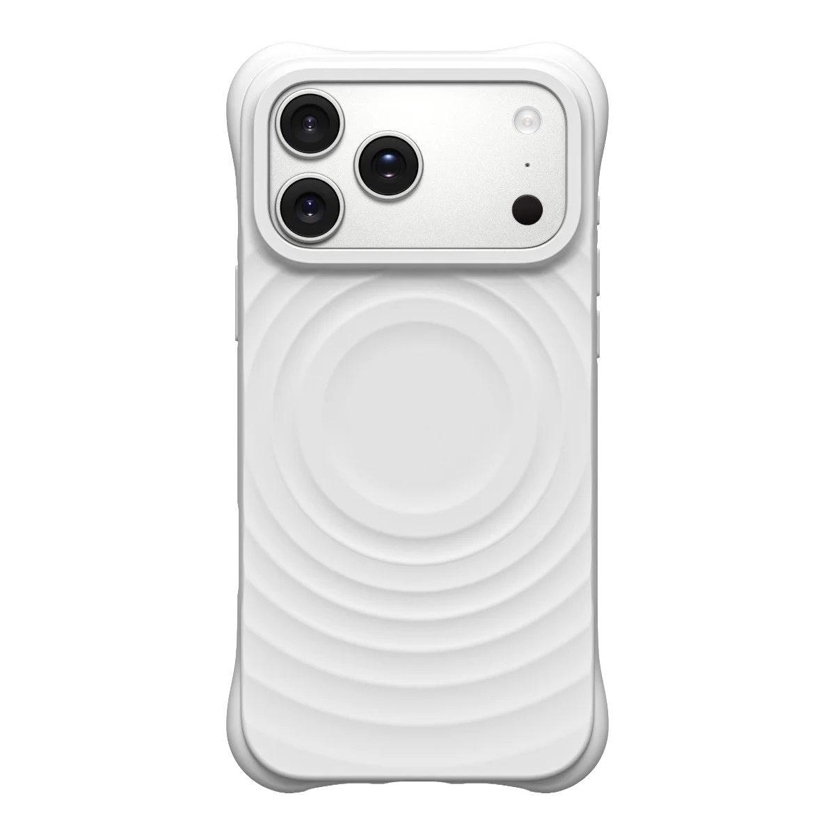 608232 Wave Magnetic Phone Cover for IPhone 13 14 15 16 17 18 Pro Max Case for IPhone 18Pro Quake white iPhone 13