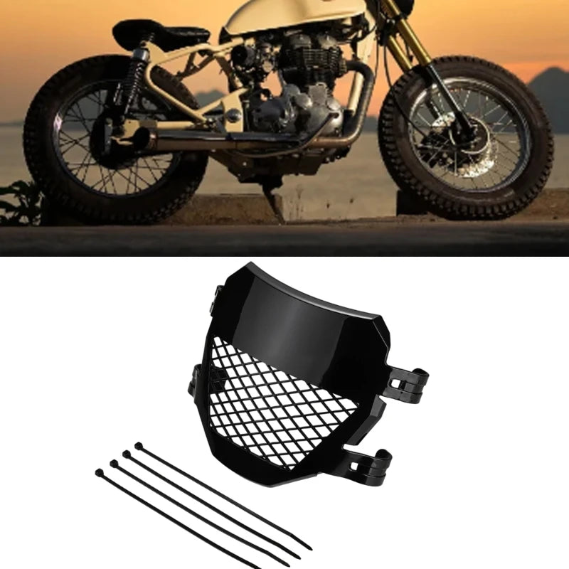 Molded Motorcycle Number Board Panel Set with Lower Grille Use for Dirt Bike Use H8WE Quake