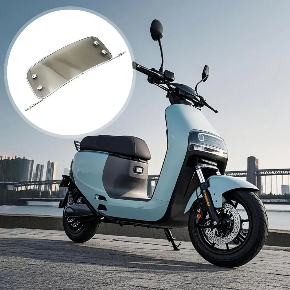 Rust-proof Motorcycle Bracket Motorcycle Deflector Windshield Adjustable Bracket Wind Protection Board Transparent for Electric Quake