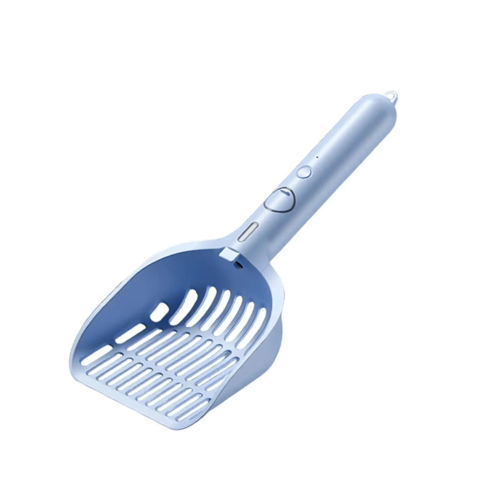 Cat Litter Scoop with Pet Cleaning Tools Adjustable Mode Kitten Waste Scoop Cleaning Tool Quake blue
