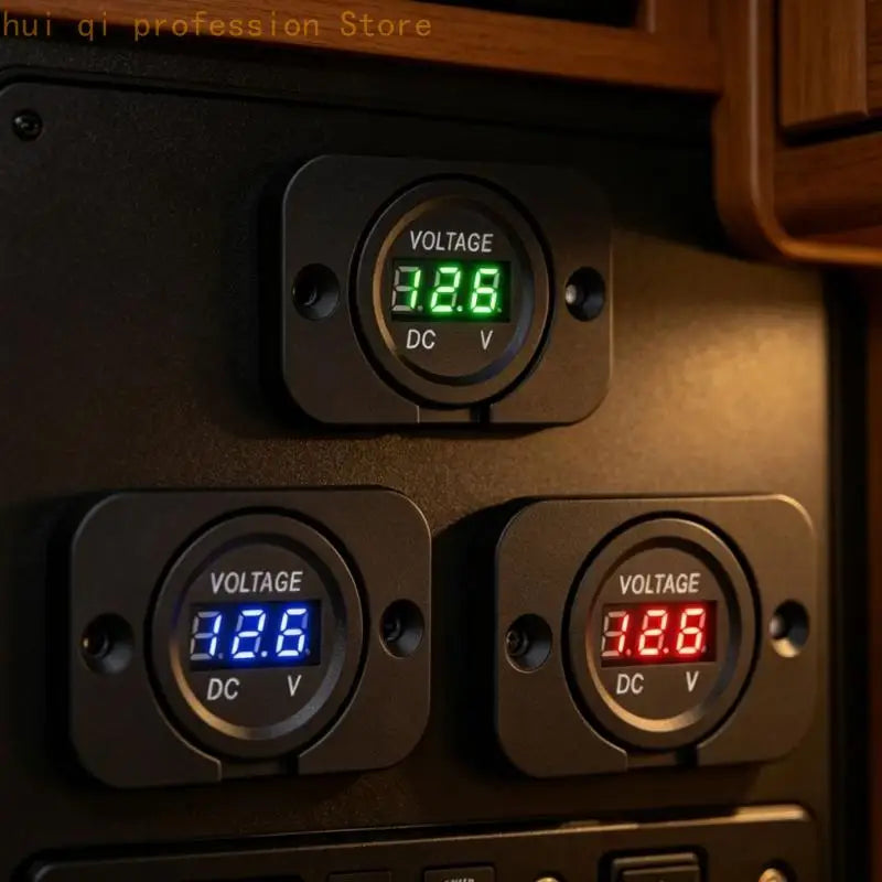 Car Battery Meter, Waterproof Digital Voltmeter For Car Truck Campers H8WE Quake