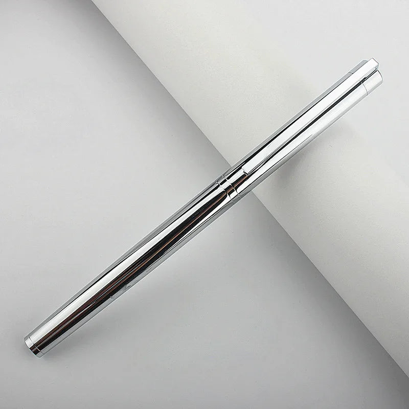 Jinhao 126 Silver Business Office EF/ F Nib Fountain Pen Student School Stationery Supplies Ink Calligraphy Pen PK35 Quake