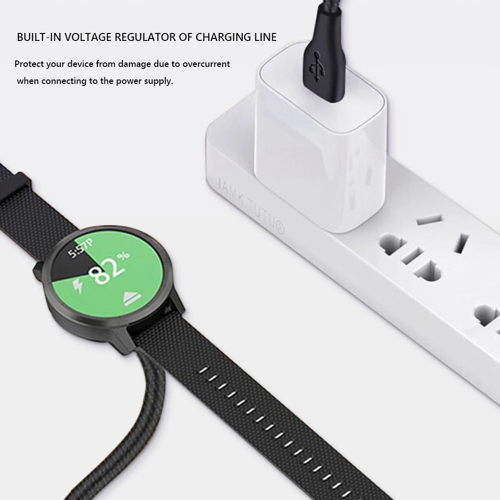 New For Garmin Fenix 7 7S 7X 6 6S 6X 5 5X 5S Vivoactive 3 Forerunner 945 935 245 Instinct 2 USB Charging Cable Data Cord Charger Quake