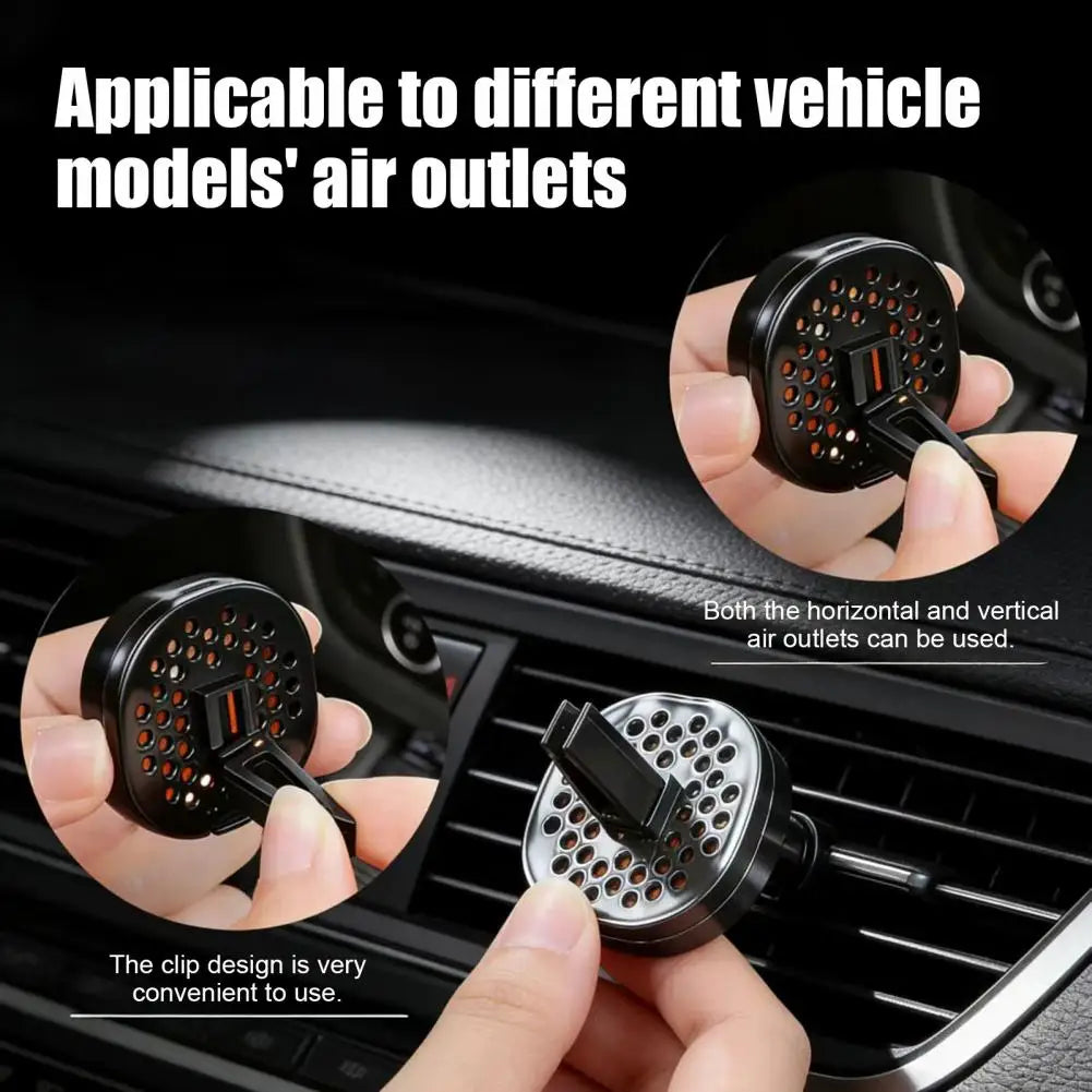 Auto Odor Remover 4pcs Car Vent Air Freshener Clips Wind-powered Scent Diffuser with Breathable Membrane Leak-proof for Auto Quake