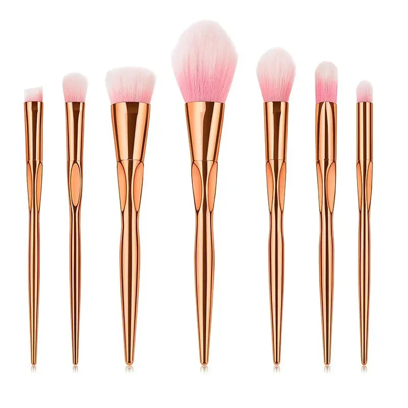 5Pcs Makeup Brushes Set Foundation Contour Powder Blushing Eye Face Blending Make up Brush Kit Cosmetic Tool Quake
