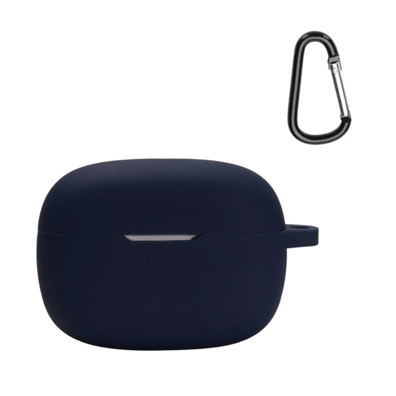 Protective Carrying-Case Shockproof-Suitable for JBL Wave Beam Earphone Dustproof Protector Washable Charging Box Sleeve K1KF Quake midnight blue