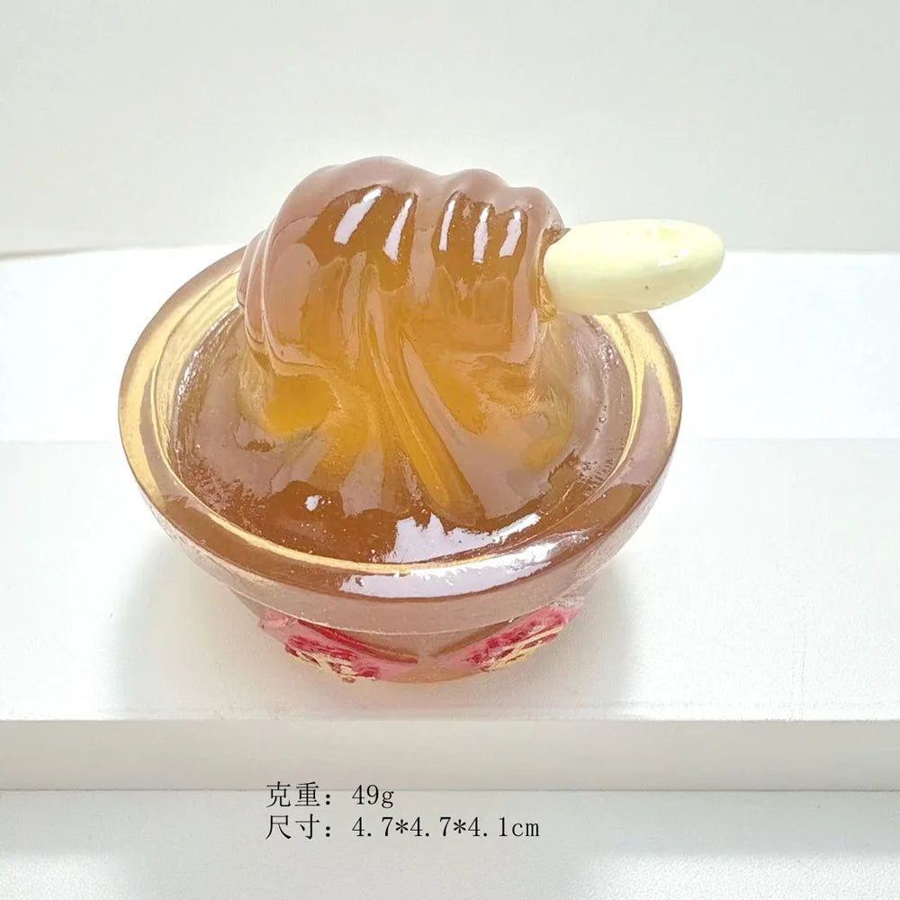 5Pcs Large Miniature Sweet Cake Dessert Noodle Resin Cabochon Fake Food for Decor Making Accessories DIY Dollhouse Kichen Play Quake No.3